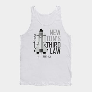 Newton III Law (rocket) - grey Tank Top